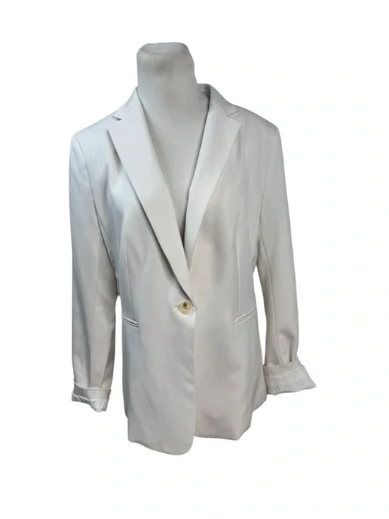 NWOT H&M White Single Breasted Blazer - Picture 12 of 16